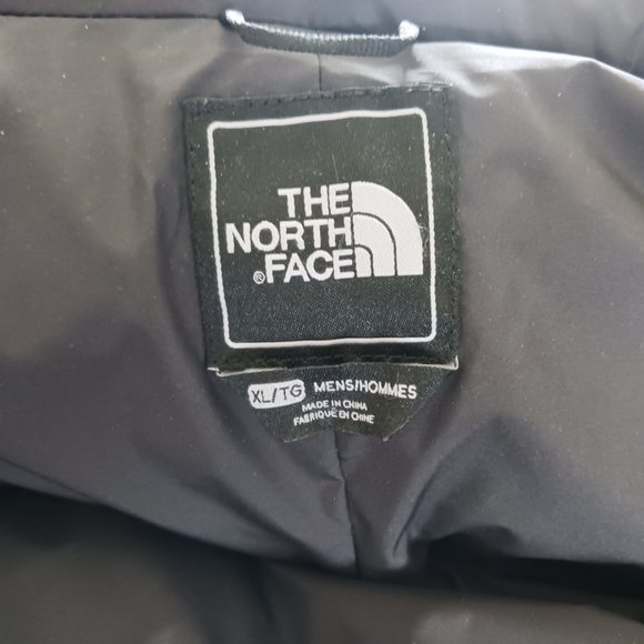 North Face Mens XL Black Nuptse Jacket Goose Down Winter Puffer Bubble Ski Coat - Picture 4 of 7